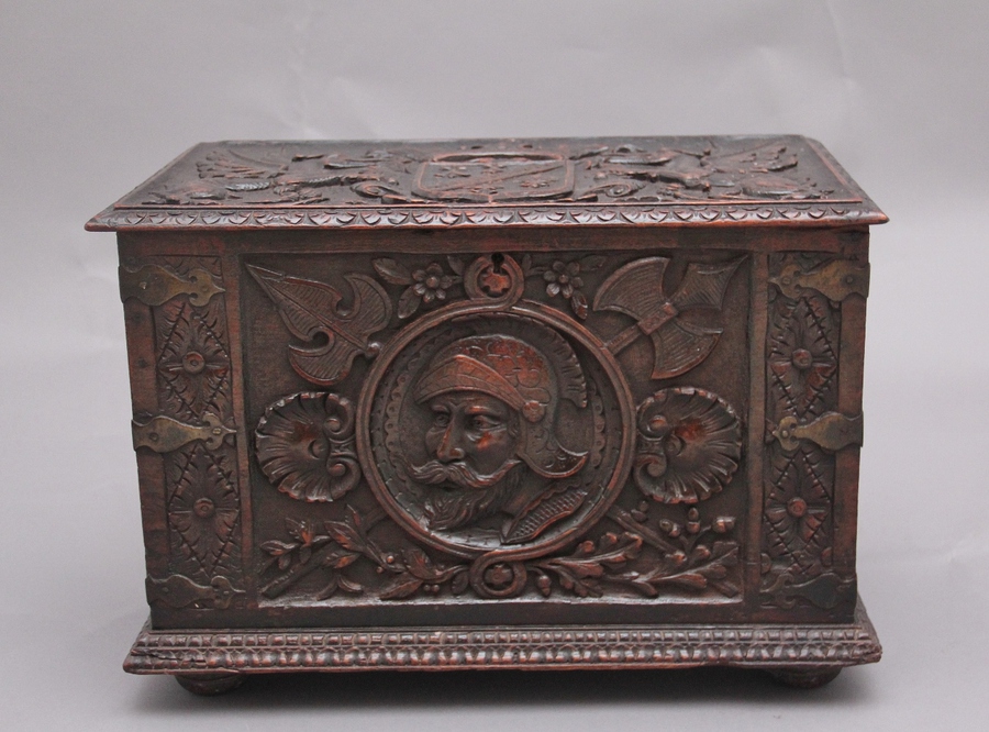 A stunning 19th century ornately carved antique log box - great for making your home autumn ready